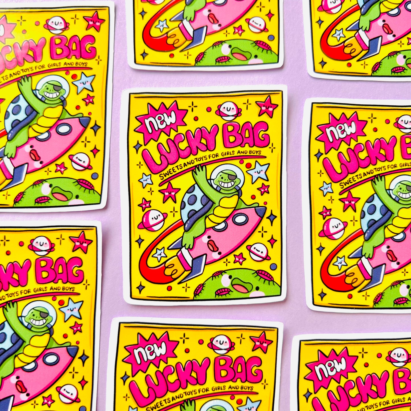 90s Lucky Bag Glossy Sticker