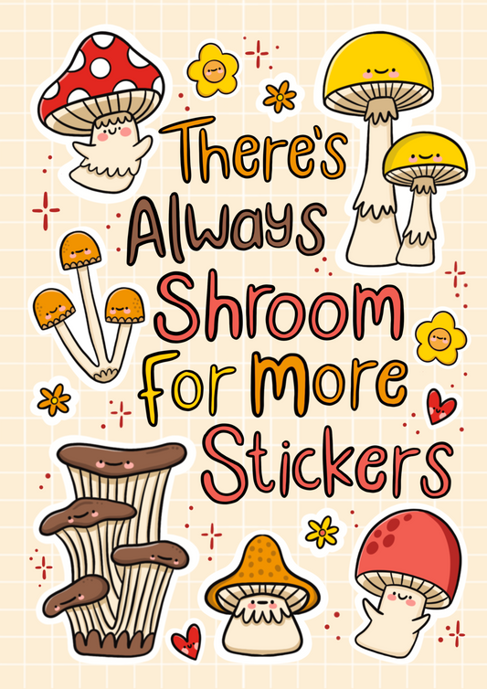 PREORDER Shroom For Stickers - Reusable Sticker Book