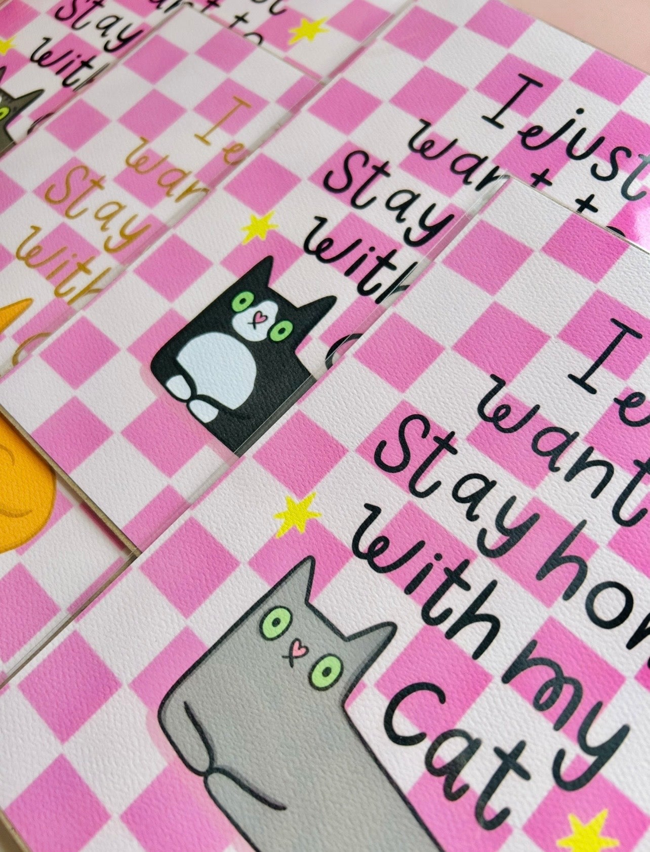 Orange - Stay Home With My Cat - Art Print