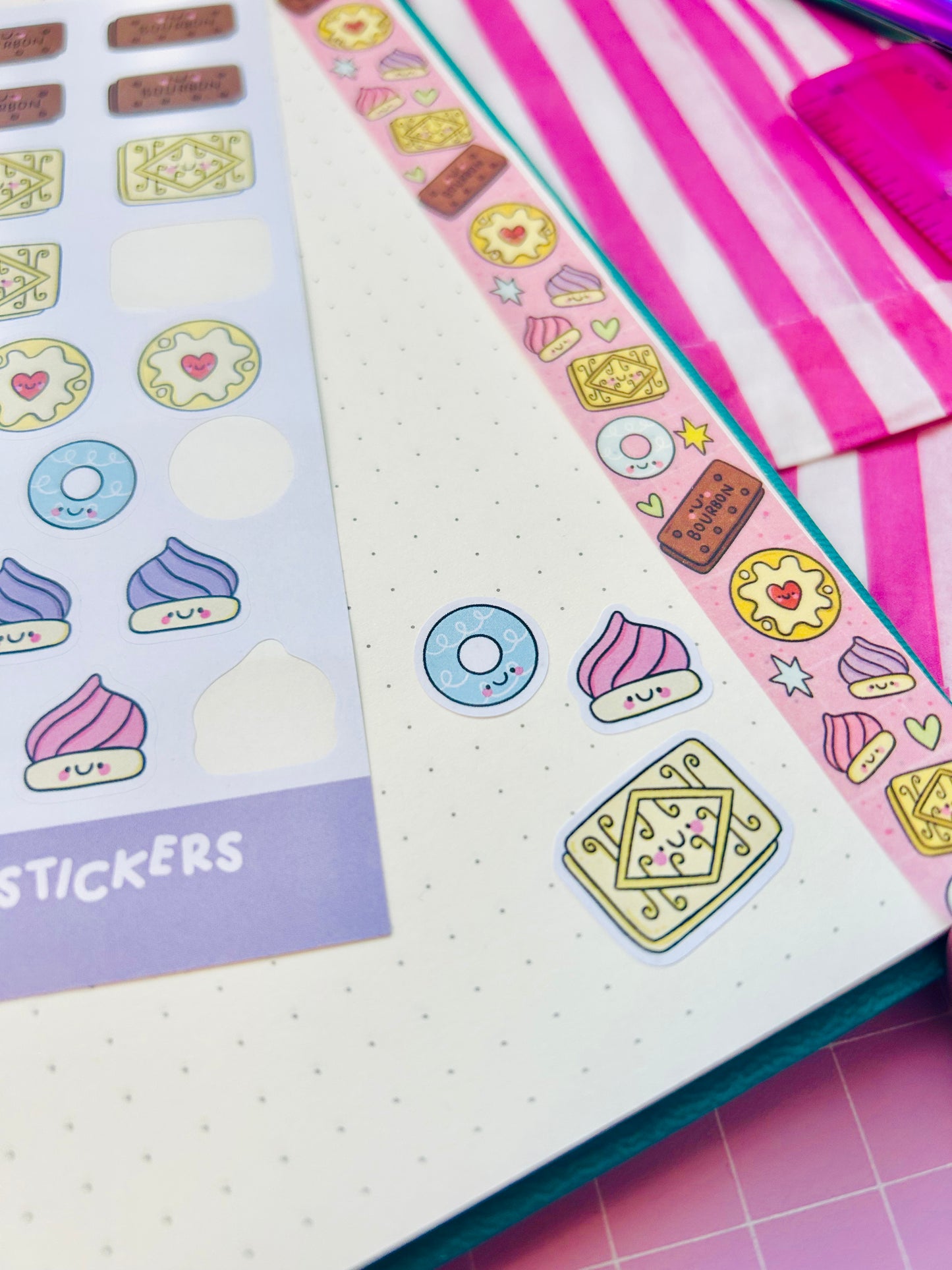 Pastel Biscuits - Deco Sticker Sheet
