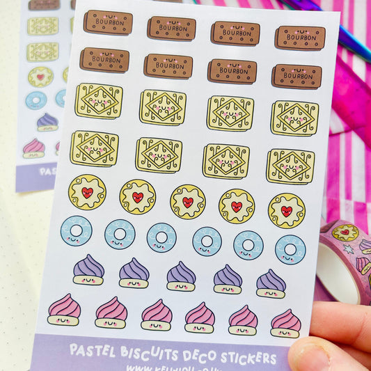 Pastel Biscuits - Deco Sticker Sheet