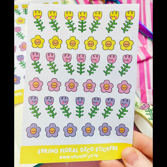 Spring Floral - Deco Sticker Sheet