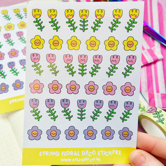 Spring Floral - Deco Sticker Sheet