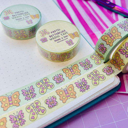 Spring Butterflies - Vertical Washi Tape