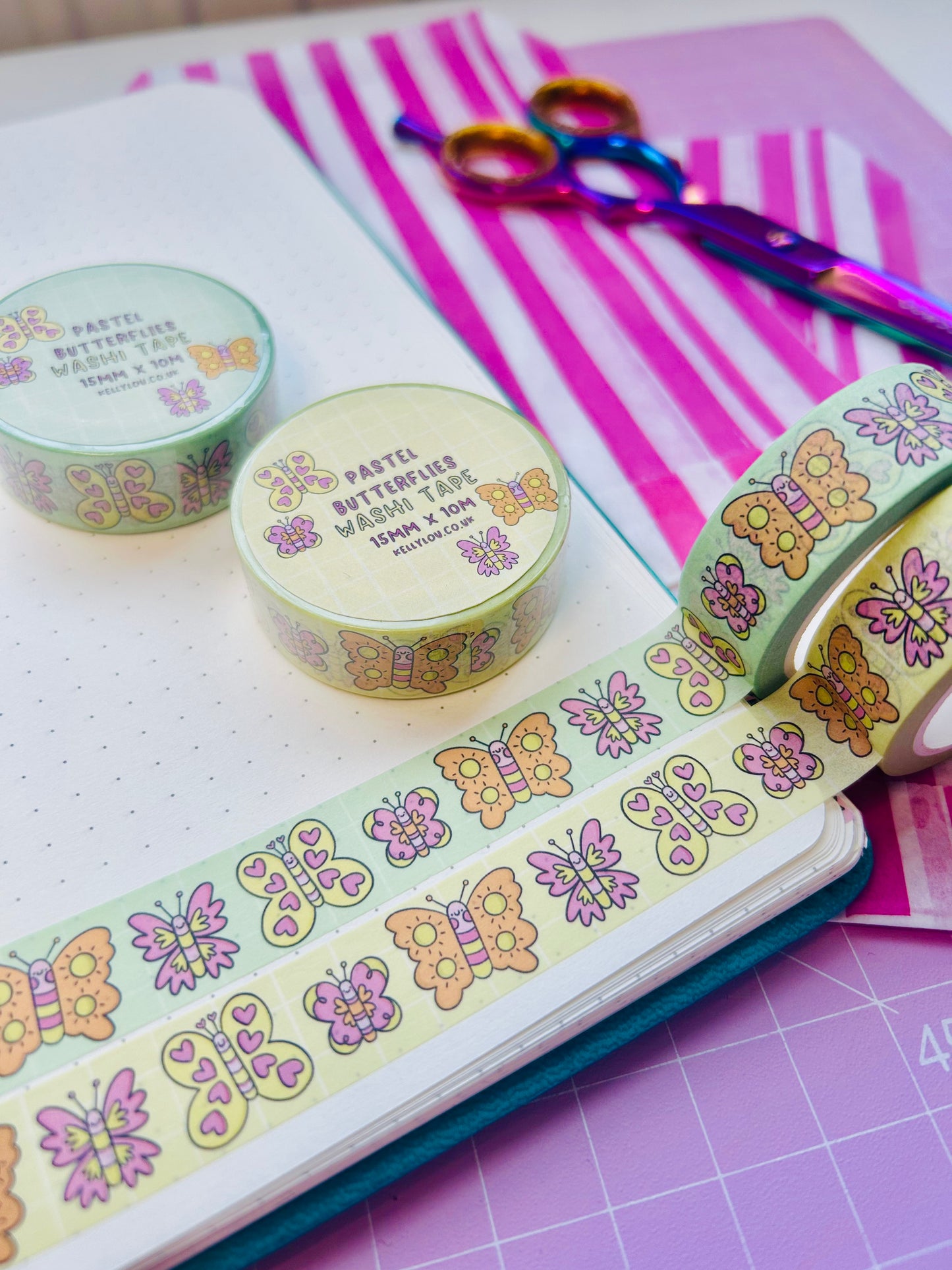 Spring Butterflies - Vertical Washi Tape