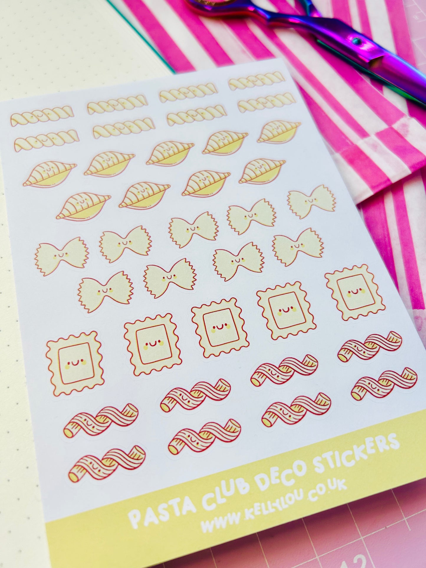 Pasta Club - Deco Sticker Sheet