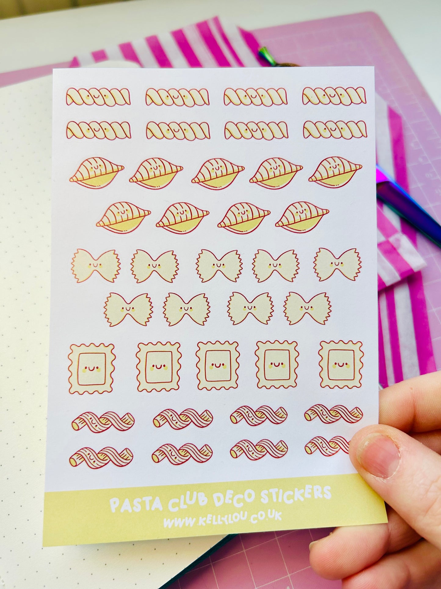 Pasta Club - Deco Sticker Sheet