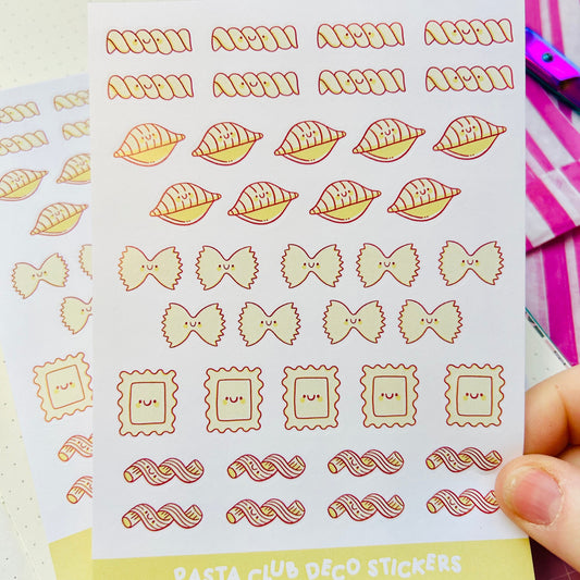 Pasta Club - Deco Sticker Sheet