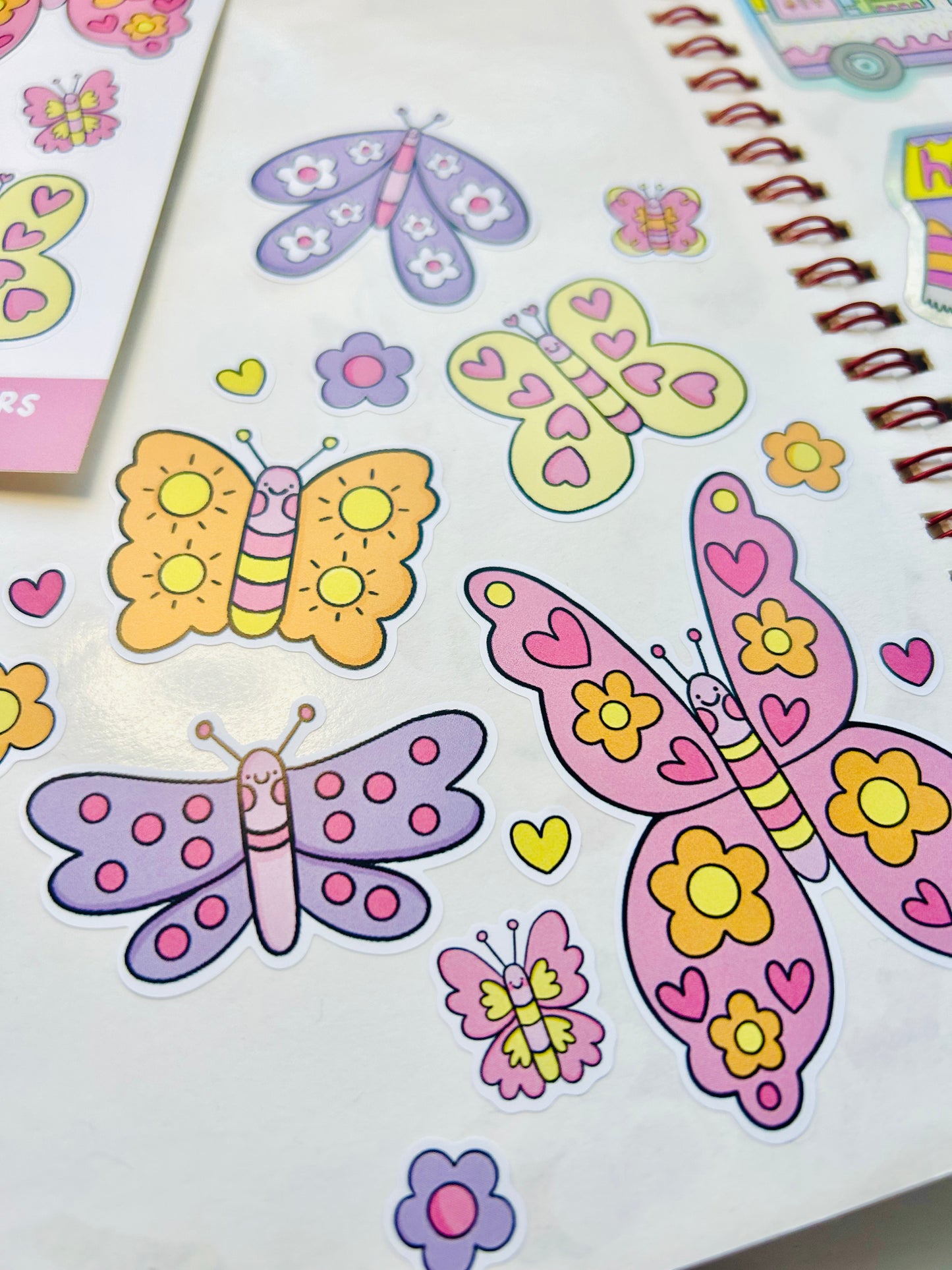 Pastel Butterflies - Vinyl Sticker Sheet