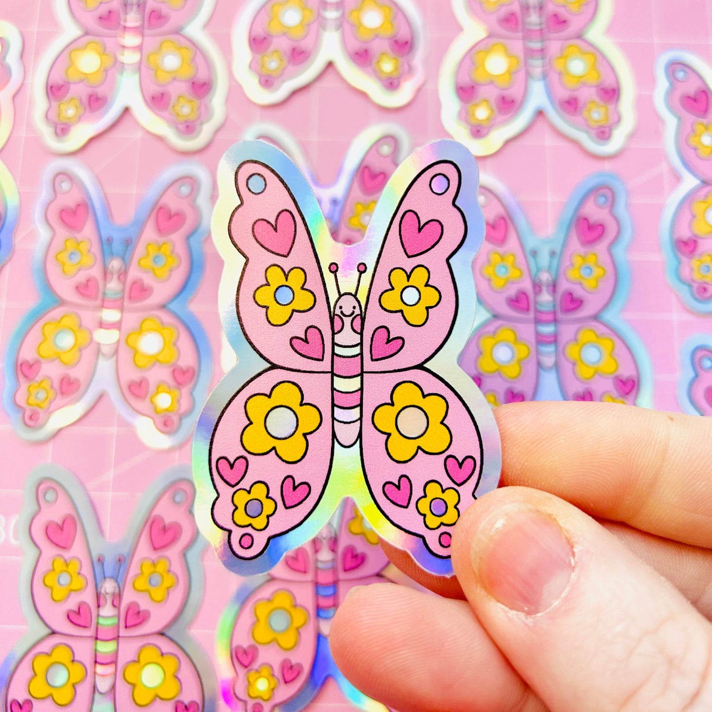Butterfly -  Holographic Vinyl Sticker