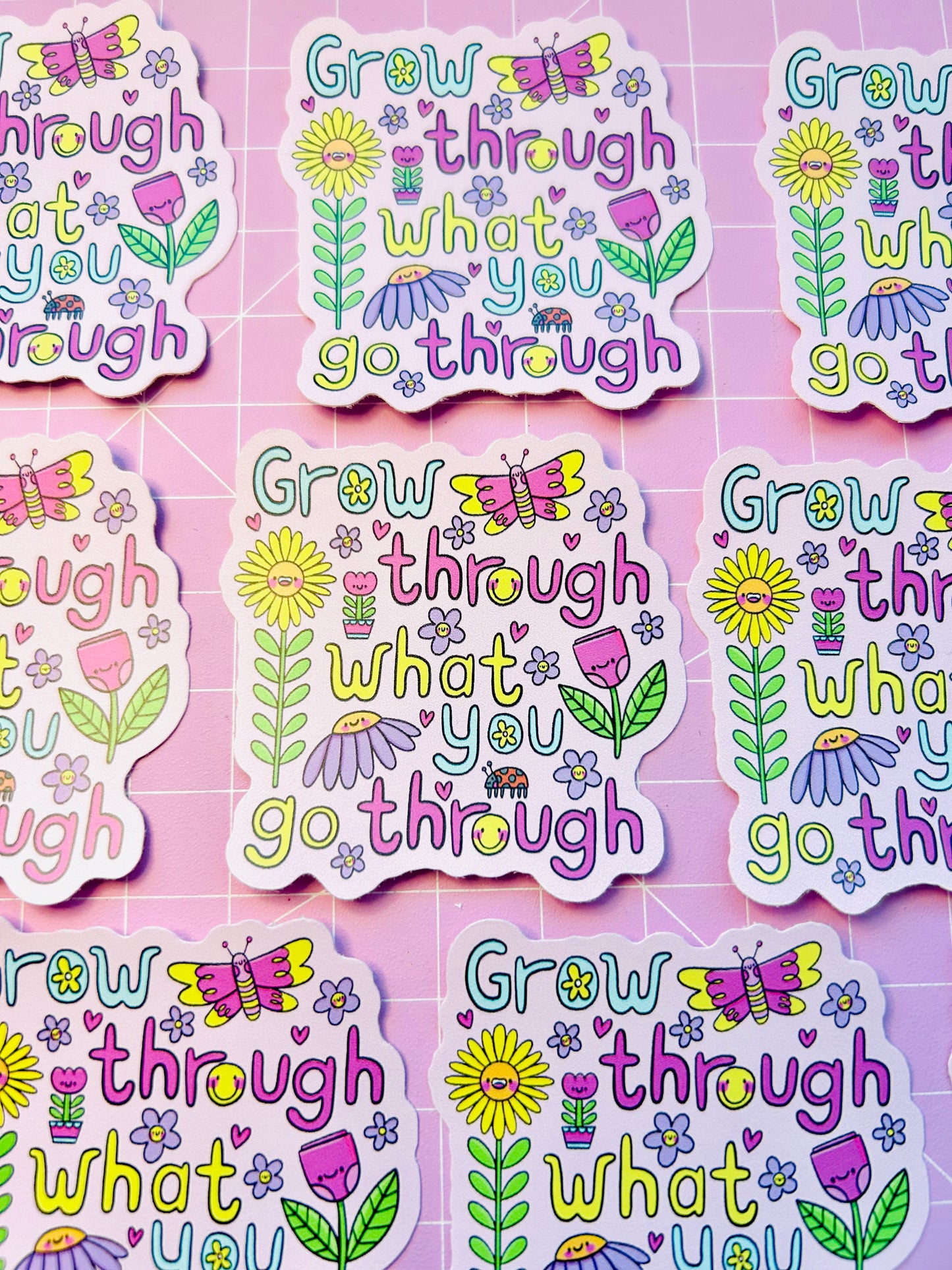 Grow Through What You Go Through - Vinyl Sticker