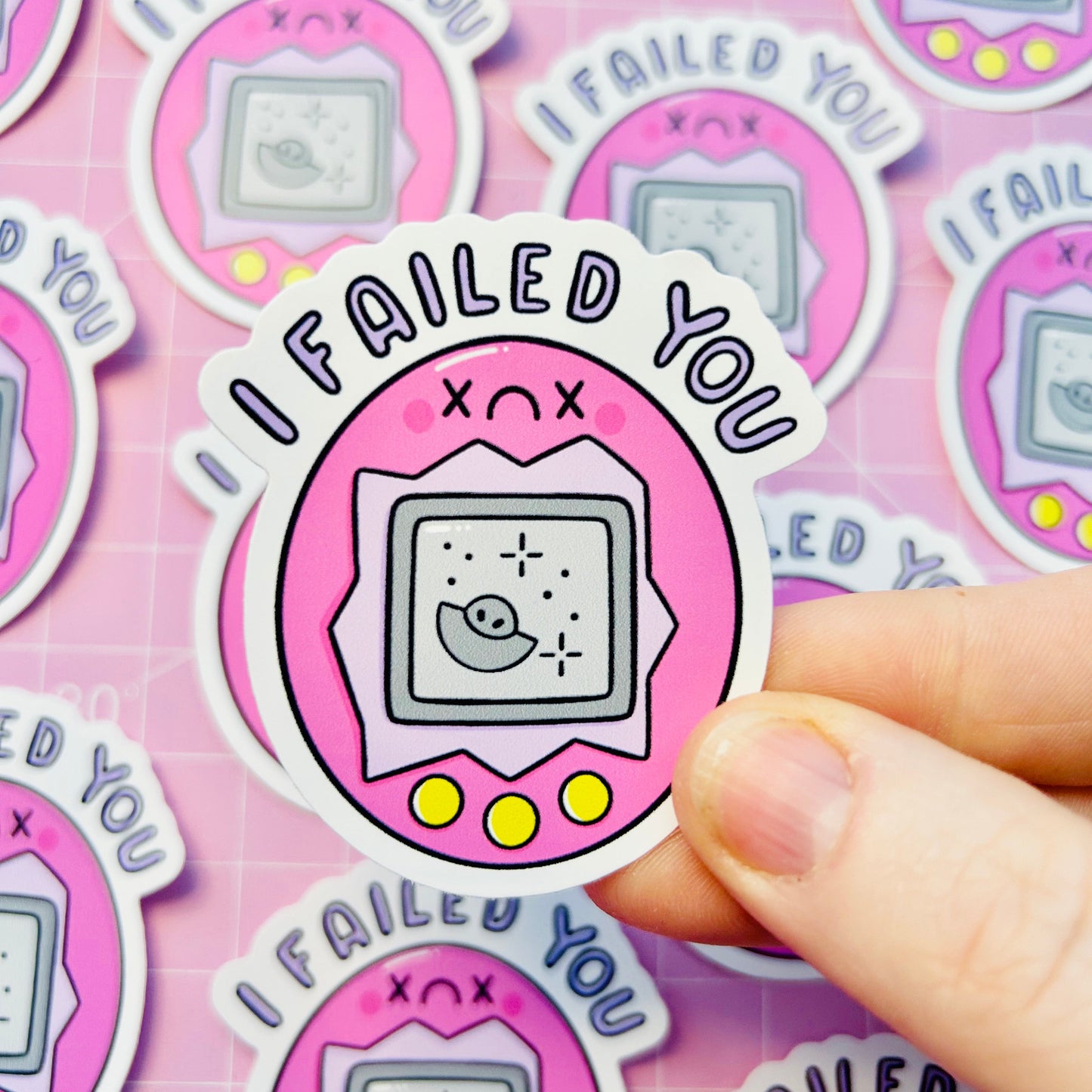 I Failed You Virtual Pet - Vinyl Sticker