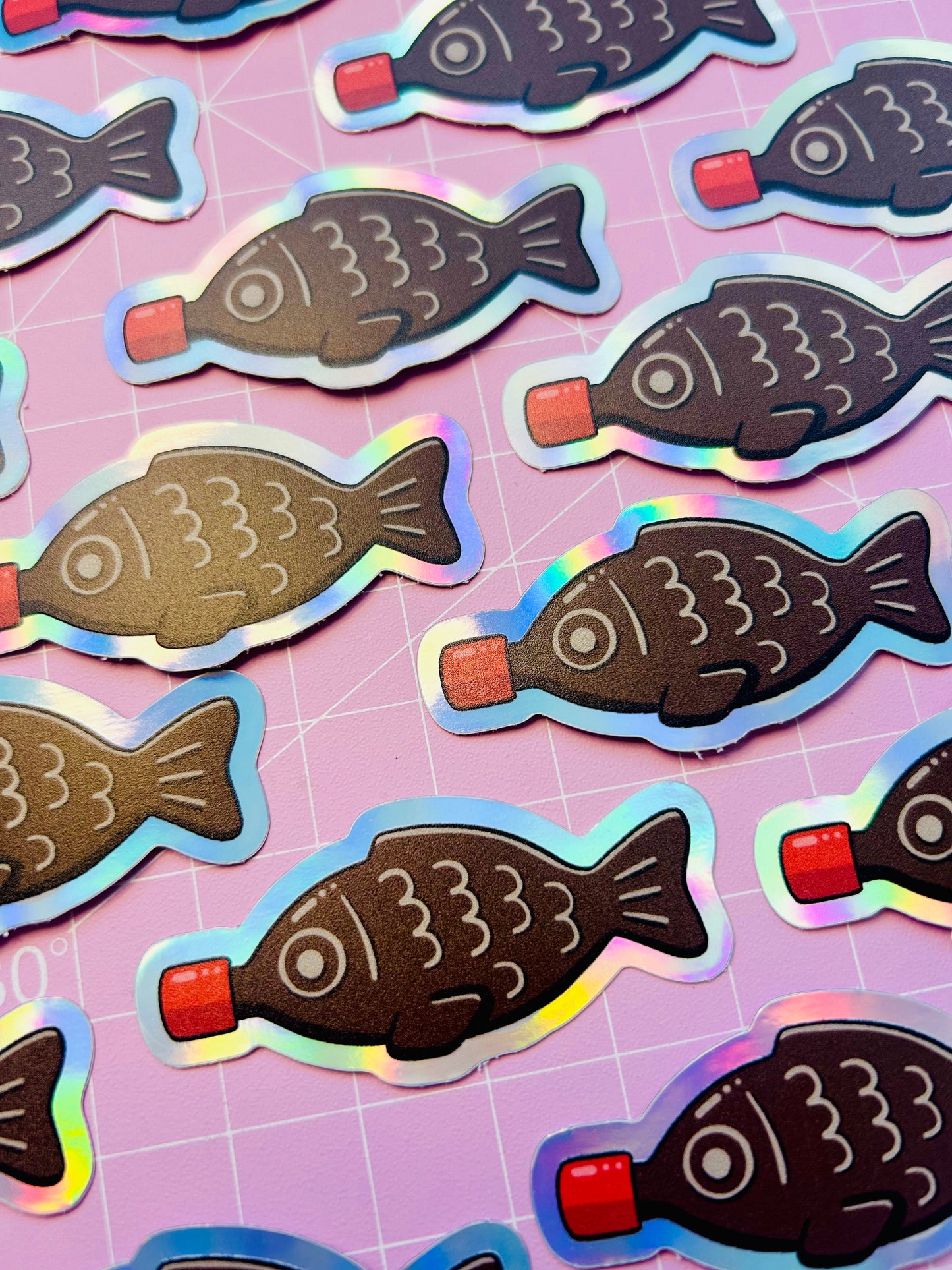 Soy Sauce Fish - Holographic Sticker