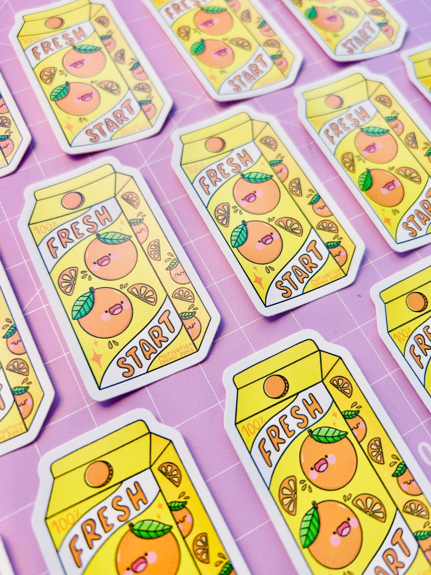 Fresh Start Orange Juice -  Vinyl Sticker