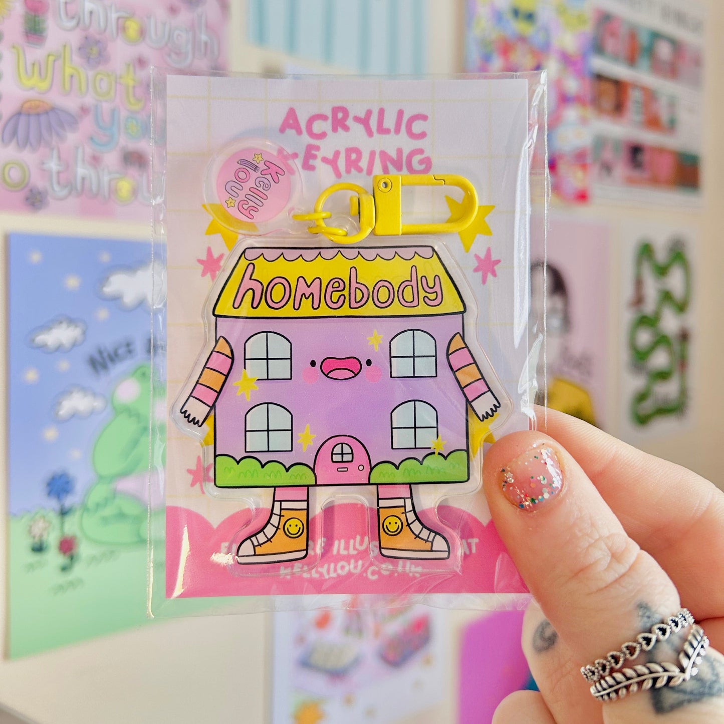 Homebody - Acrylic Keyring