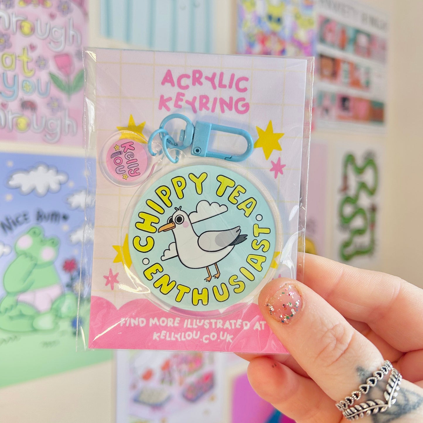 Chippy Tea Enthusiast - Acrylic Keyring