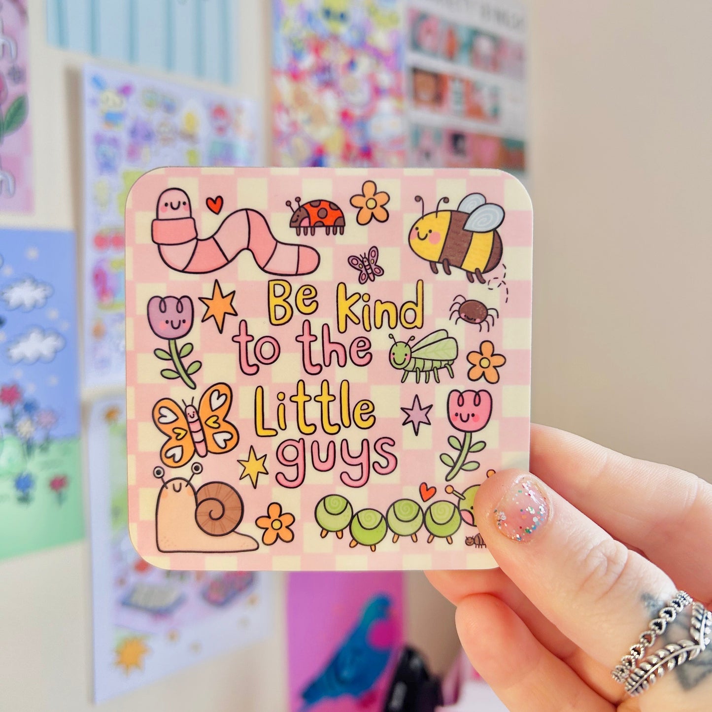 Be Kind To The Little Guys - Drinks Coaster