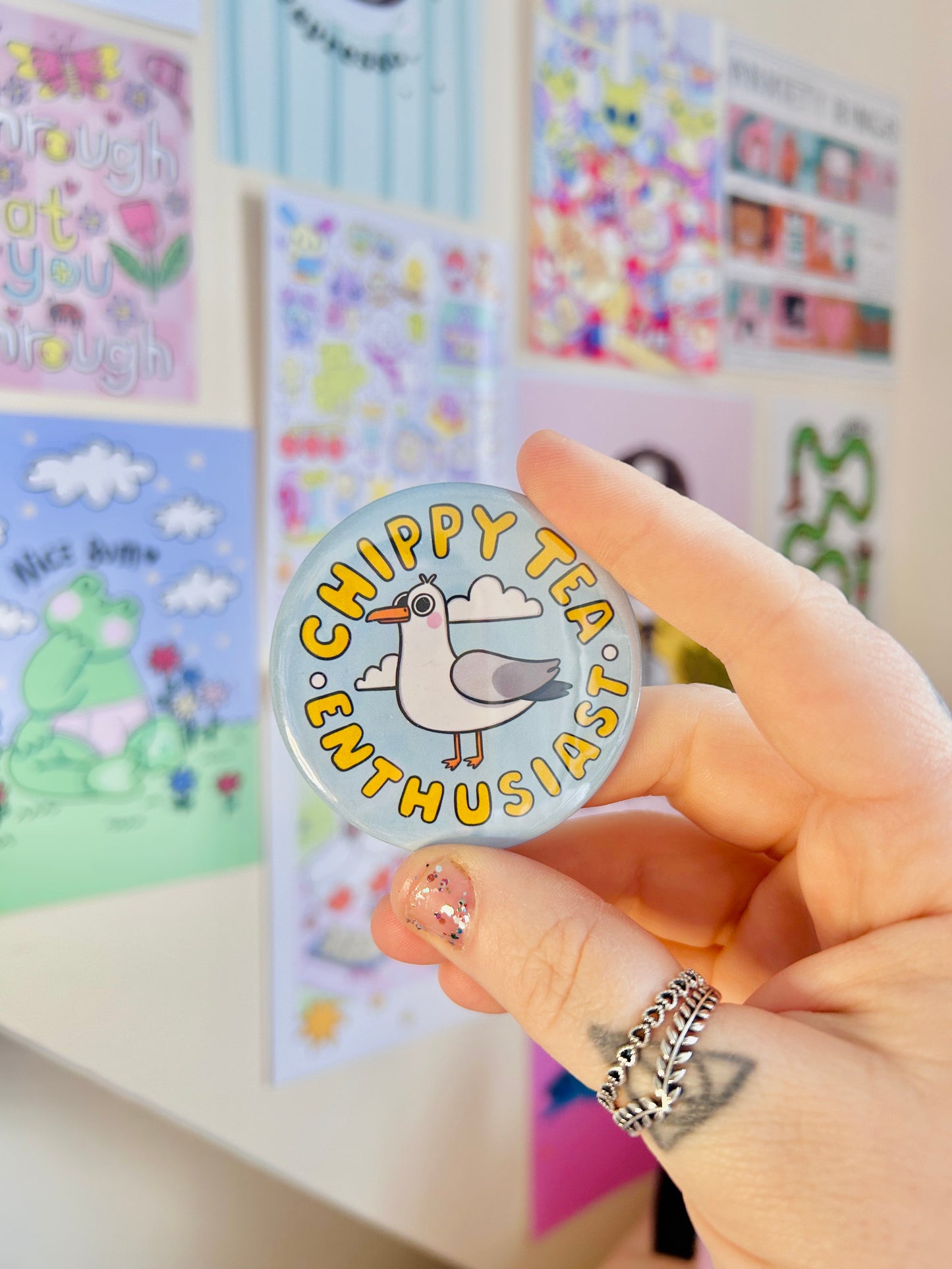 Chippy Tea Enthusiast - Fridge Magnet