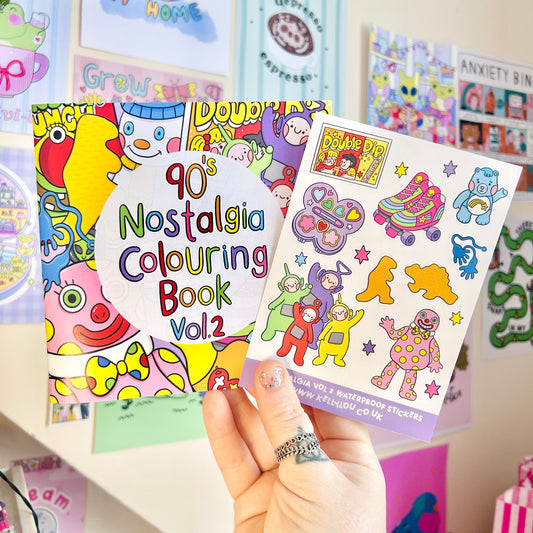 90s Nostalgia Vol 2 - Colouring Book