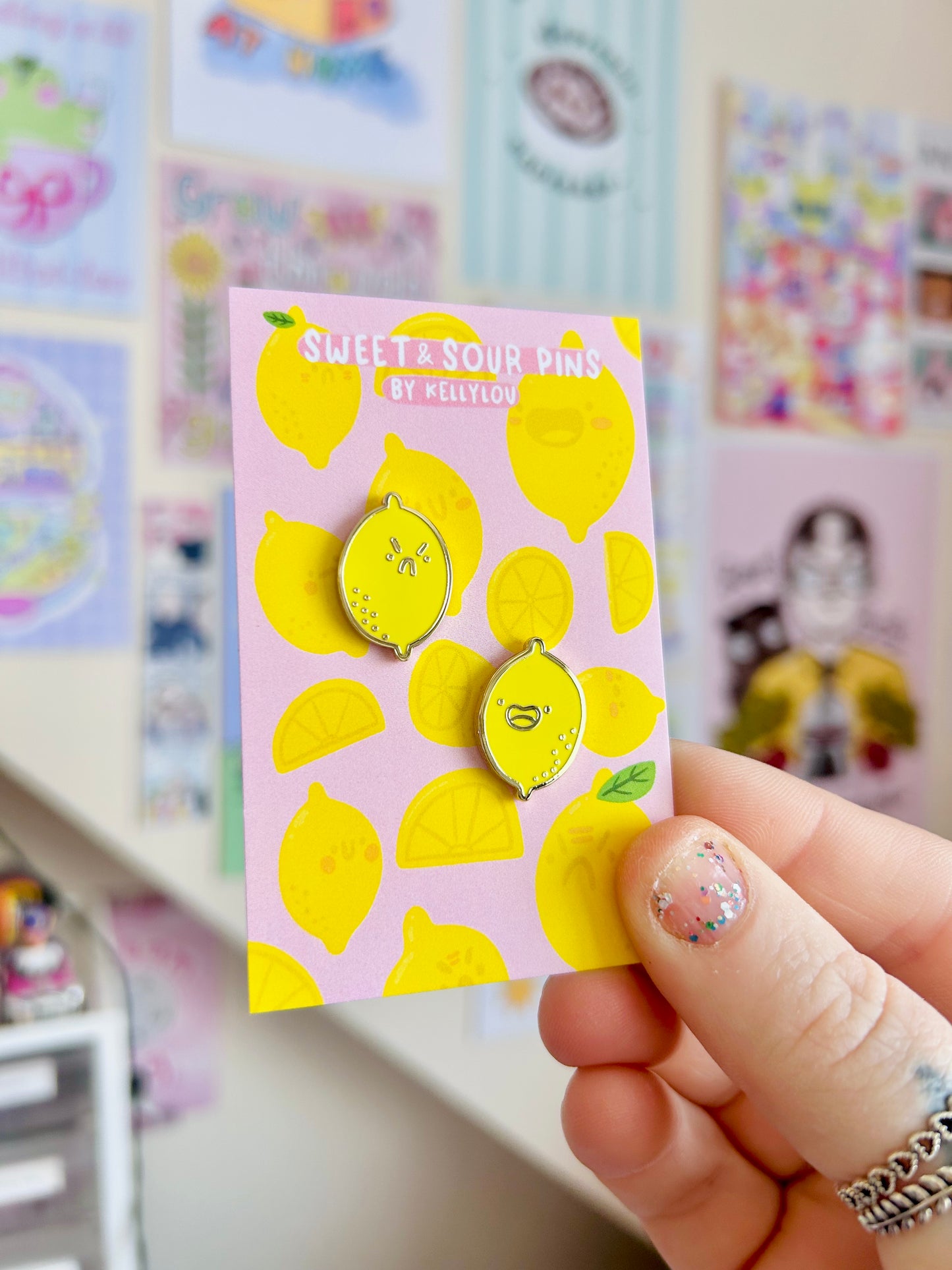 Sweet & Sour - Lemon Enamel Pins