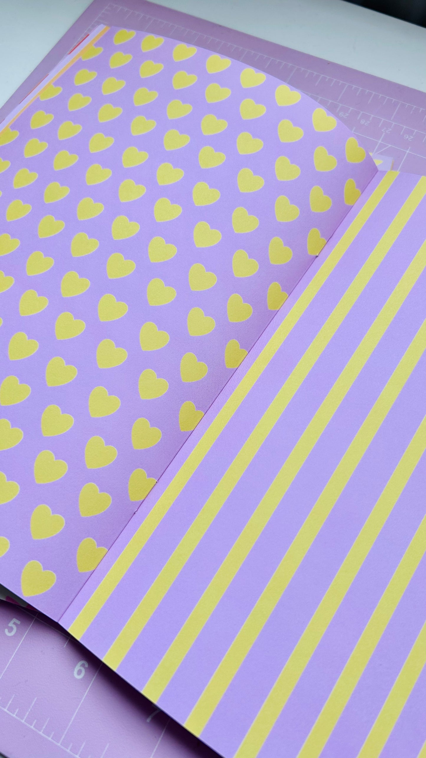 Hearts & Stripes - A5 Deco Papers Books