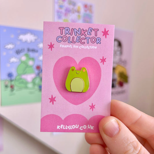 Frog Plushie - Mini Enamel Pin
