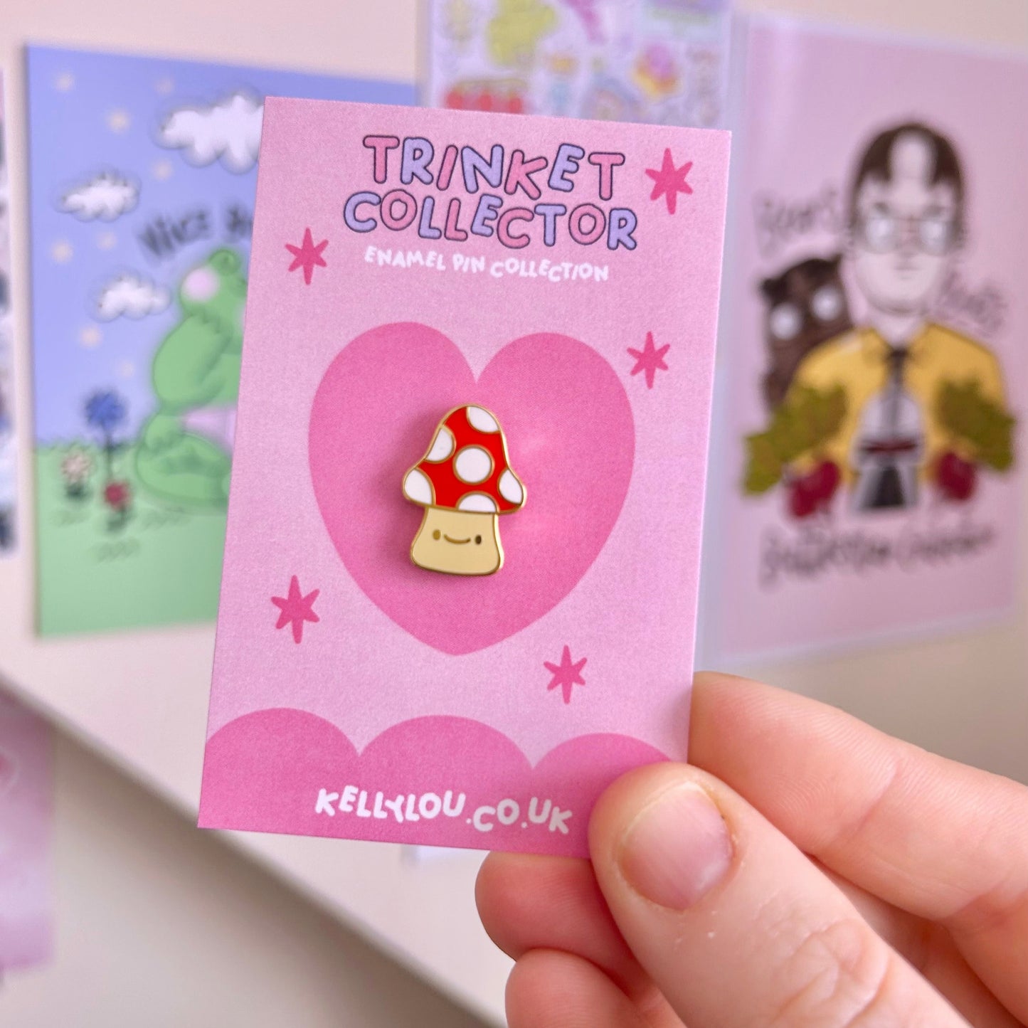 Toadstool Cutie - Mini Enamel Pin