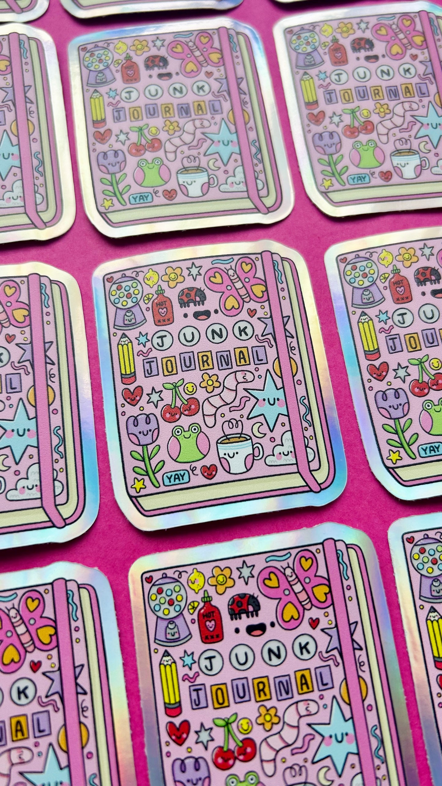Junk Journal - Holographic Vinyl Sticker