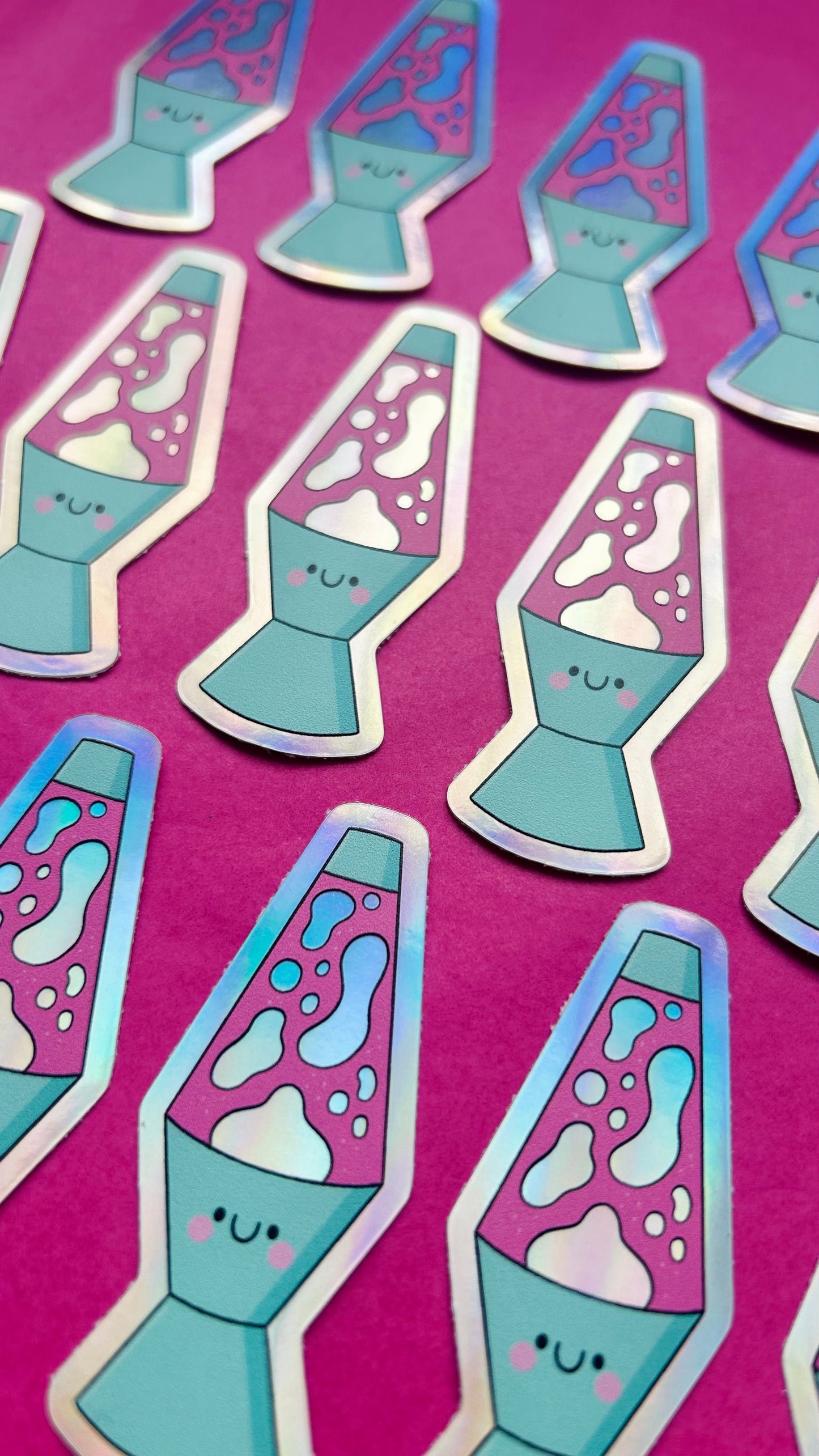 Lava Lamp - Holographic Vinyl Sticker