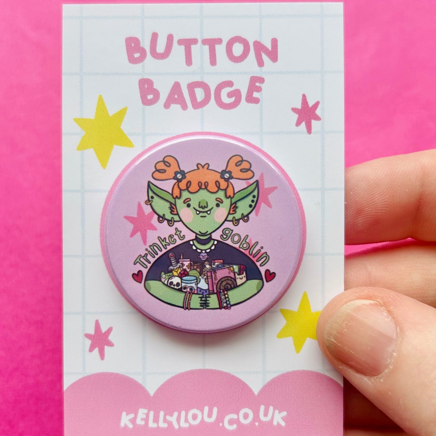 Trinket Goblin - Button Badge