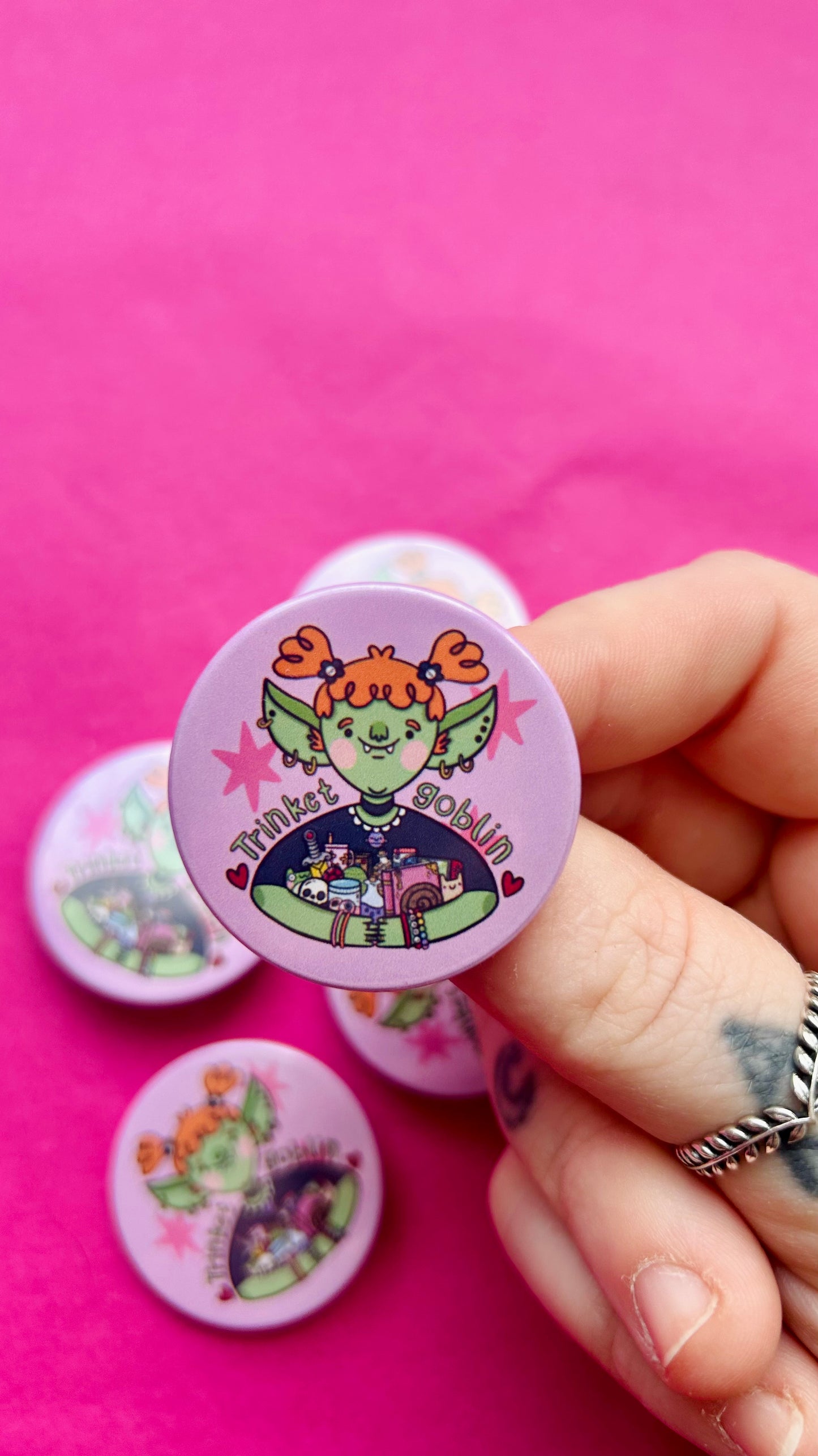 Trinket Goblin - Button Badge