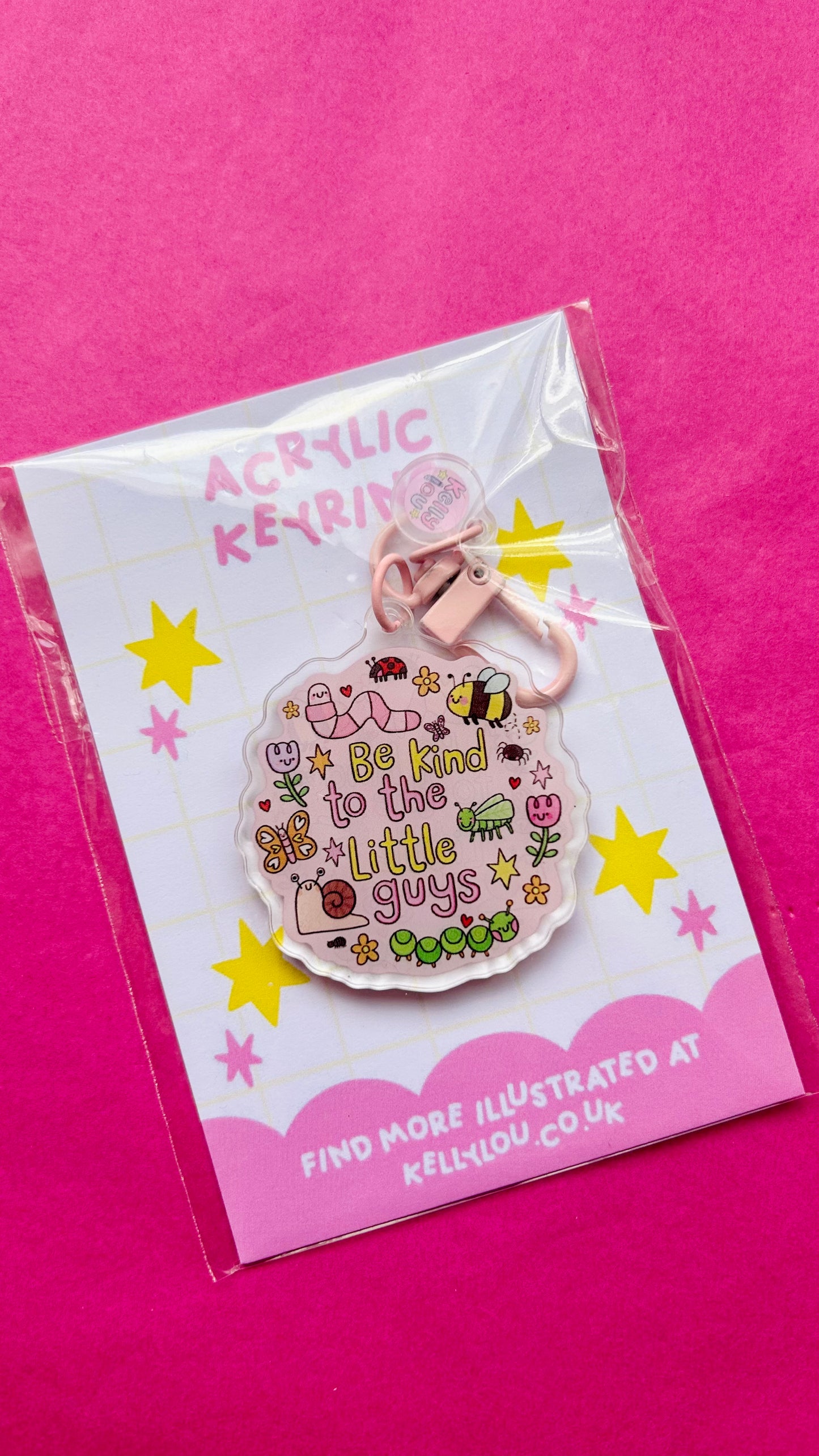 Be Kind To The Little Guys - Acrylic Keyring