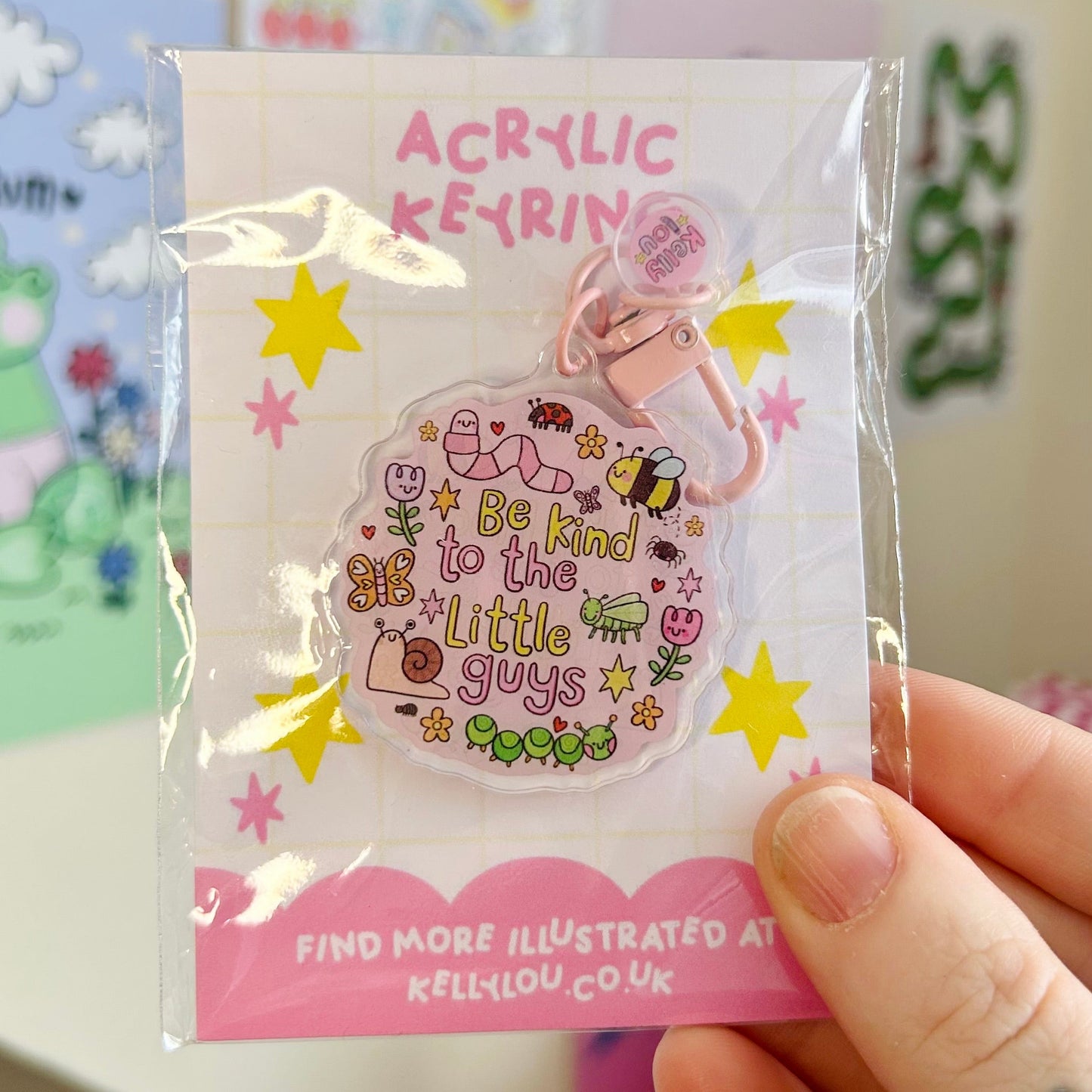 Be Kind To The Little Guys - Acrylic Keyring