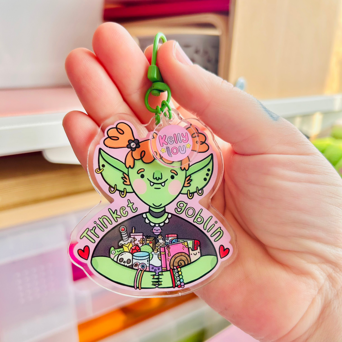 Trinket Goblin - Acrylic Keyring