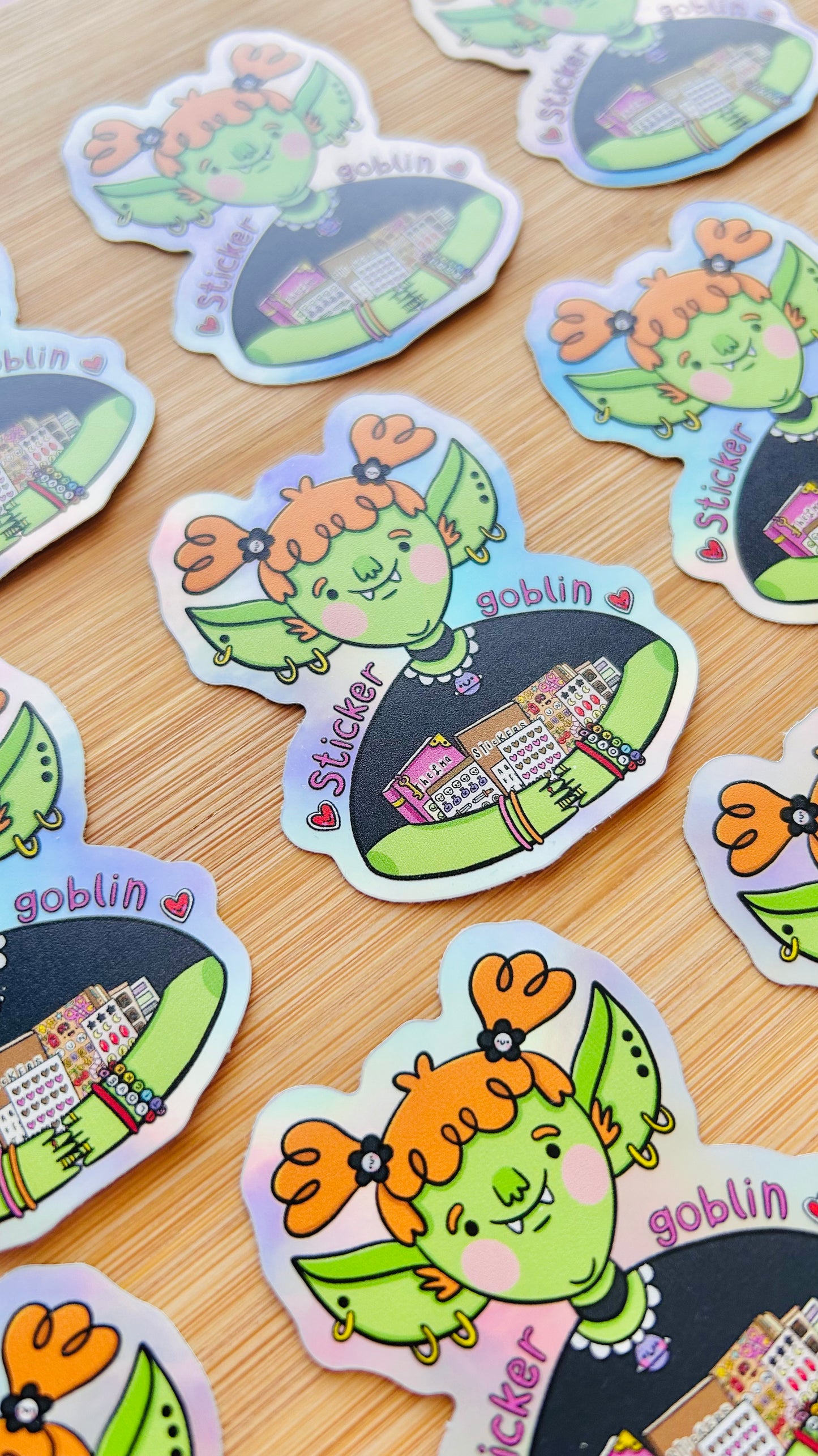Sticker Goblin - Rainbow Holographic Sticker