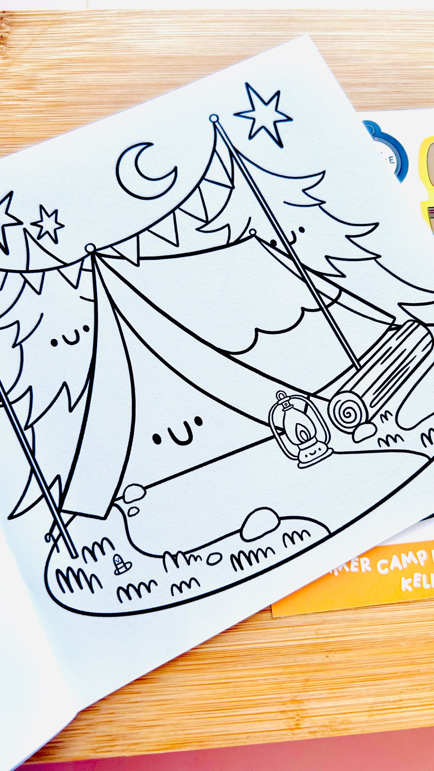 Summer Camp : Colouring Book