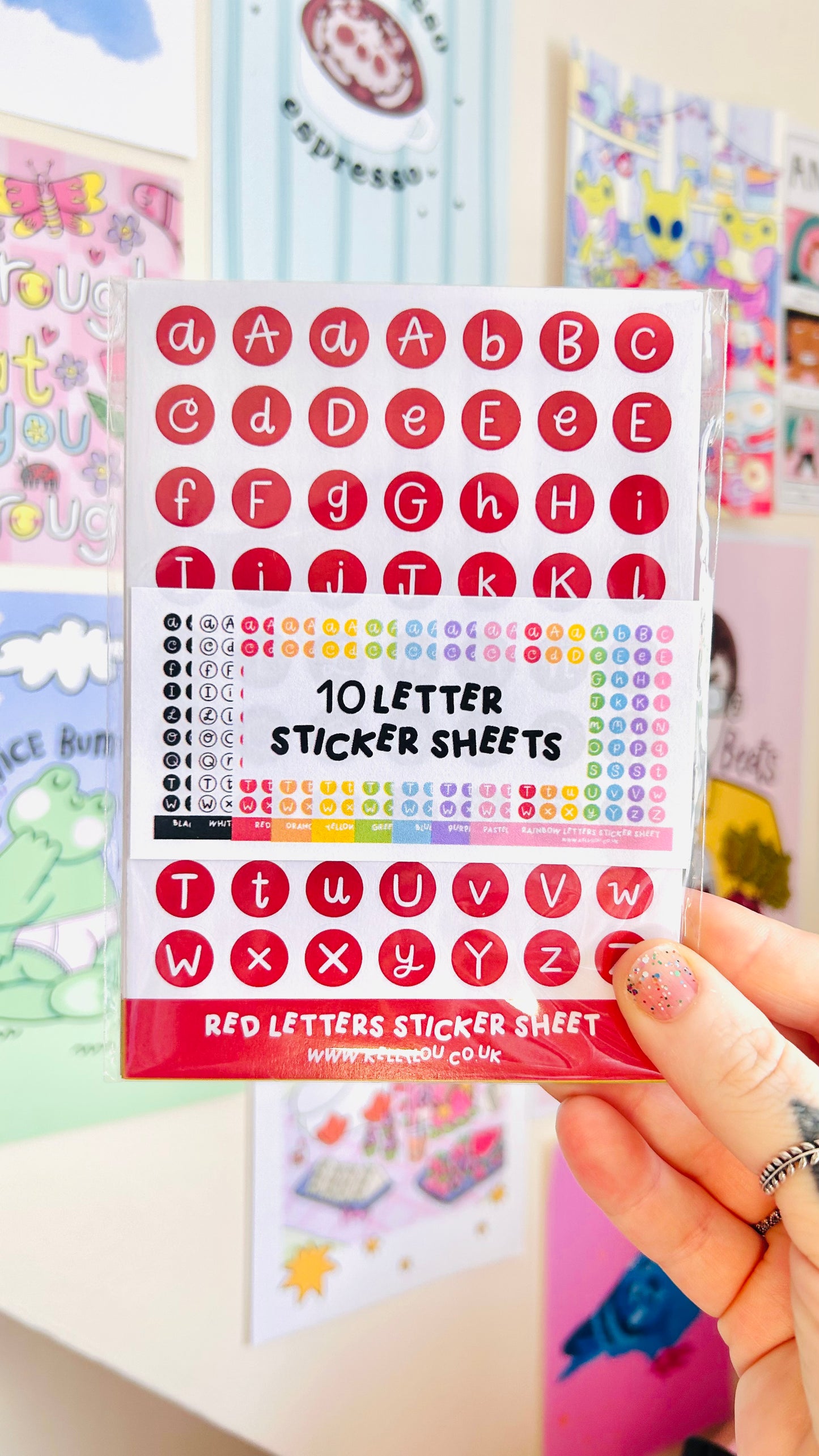 Alphabet Letters - Deco Stickers Sheet
