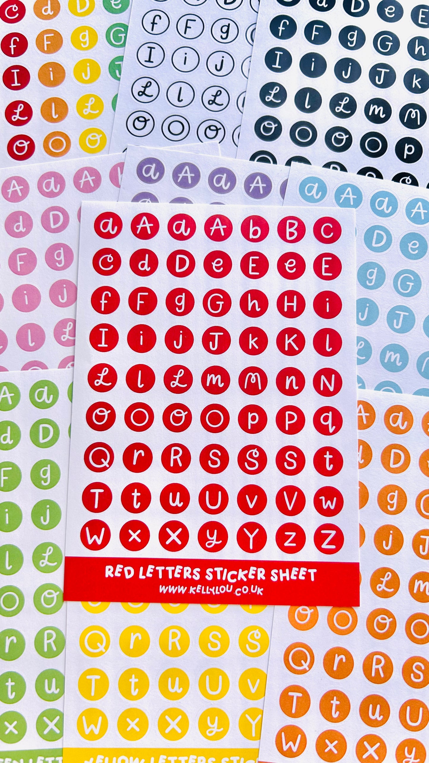 Alphabet Letters - Deco Stickers Sheet