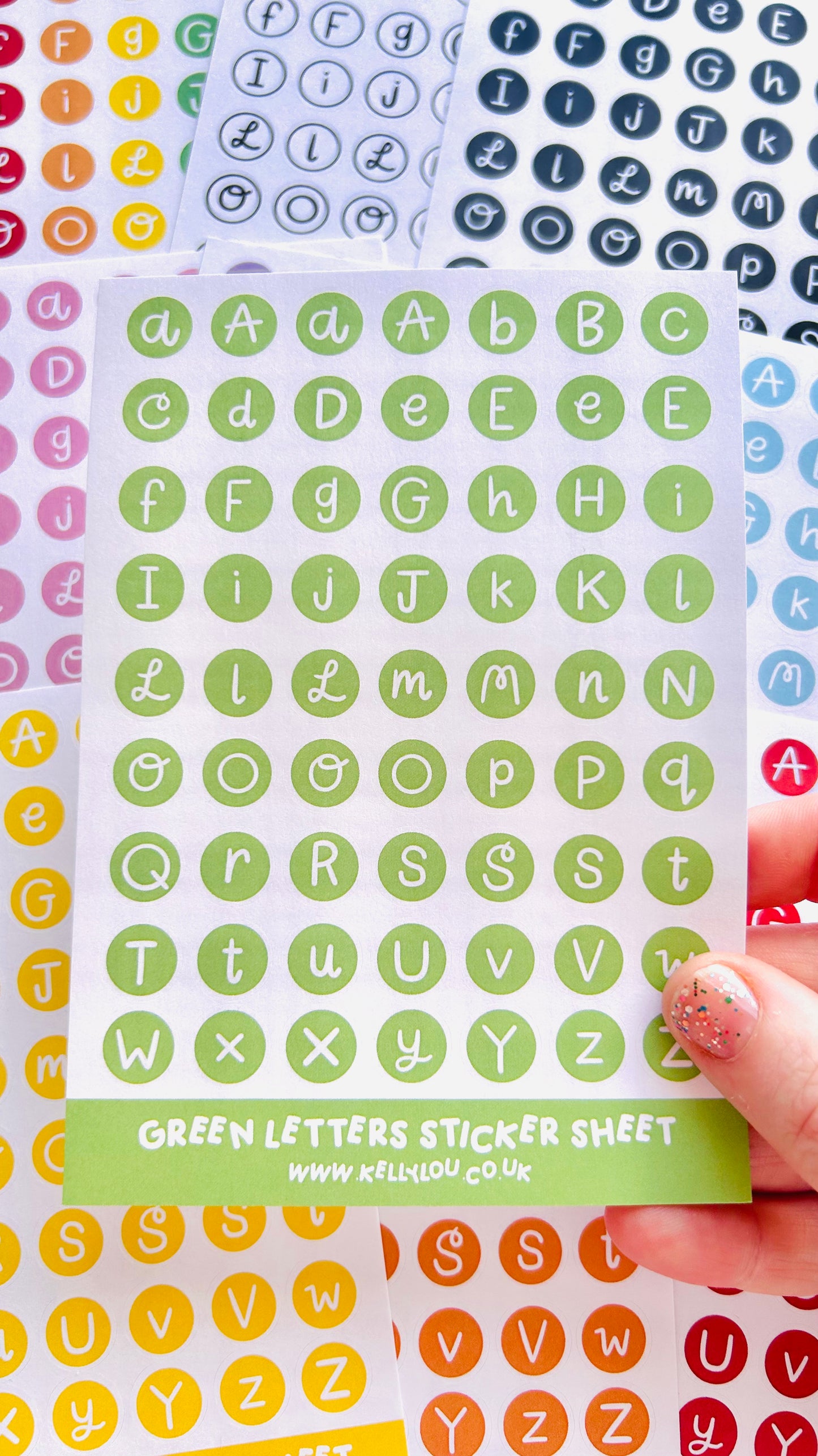 Alphabet Letters - Deco Stickers Sheet