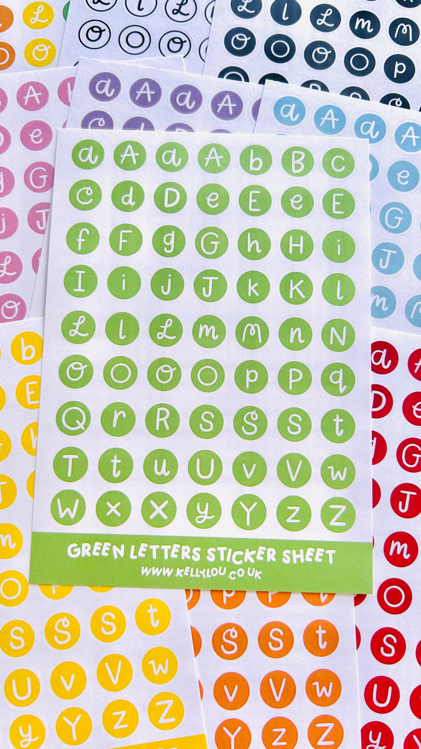 Alphabet Letters - Deco Stickers Sheet