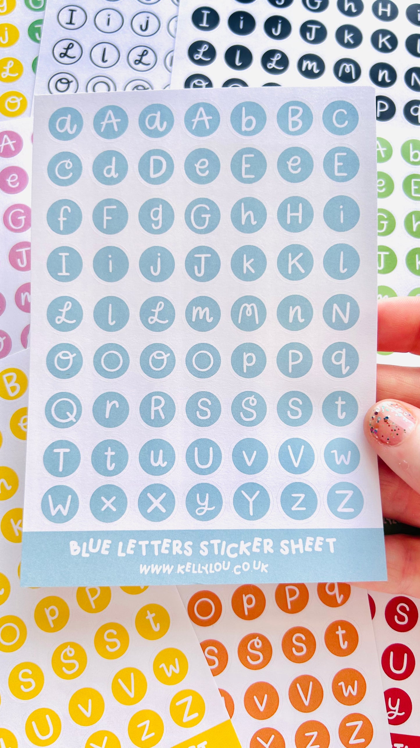 Alphabet Letters - Deco Stickers Sheet