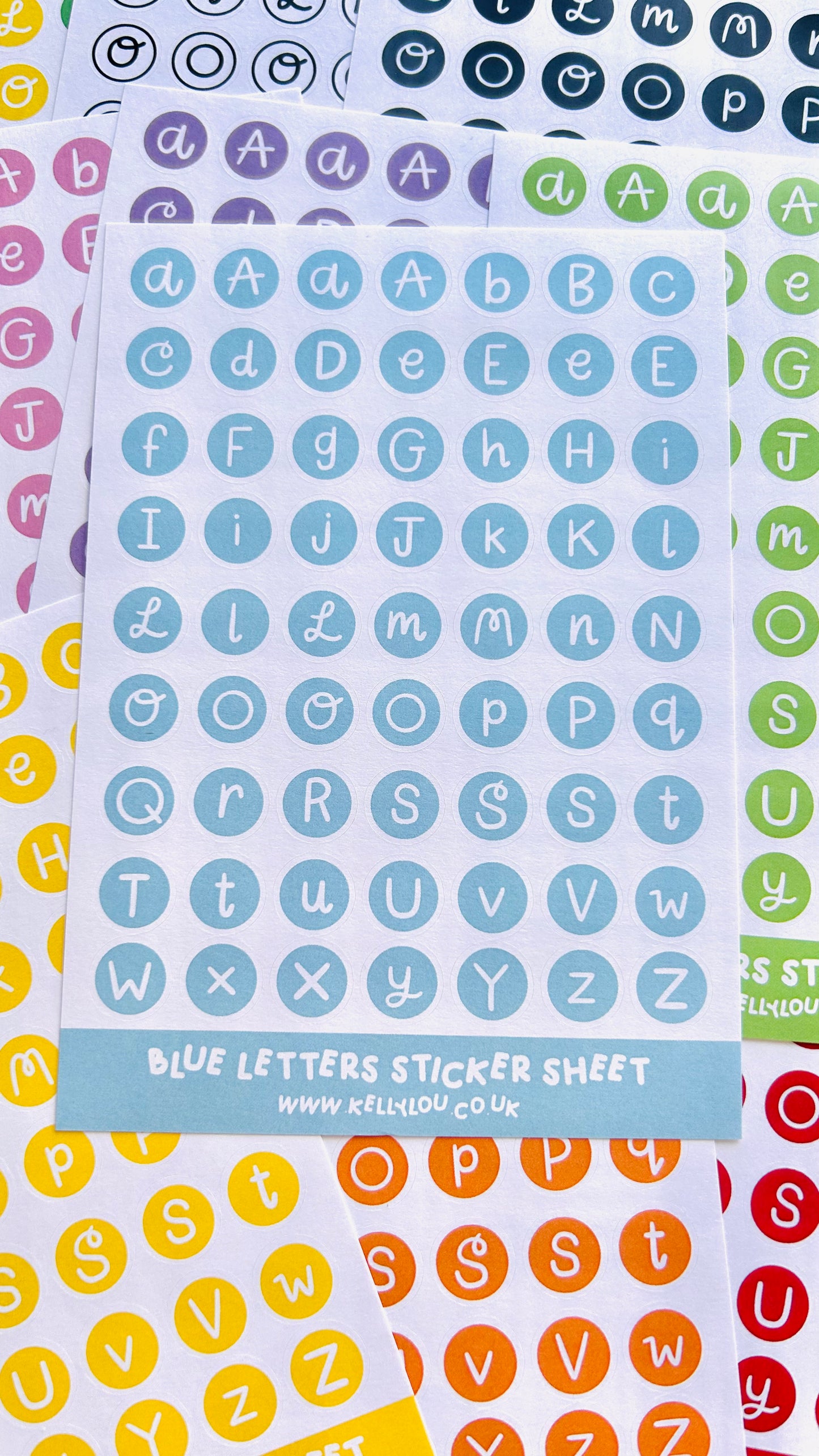 Alphabet Letters - Deco Stickers Sheet