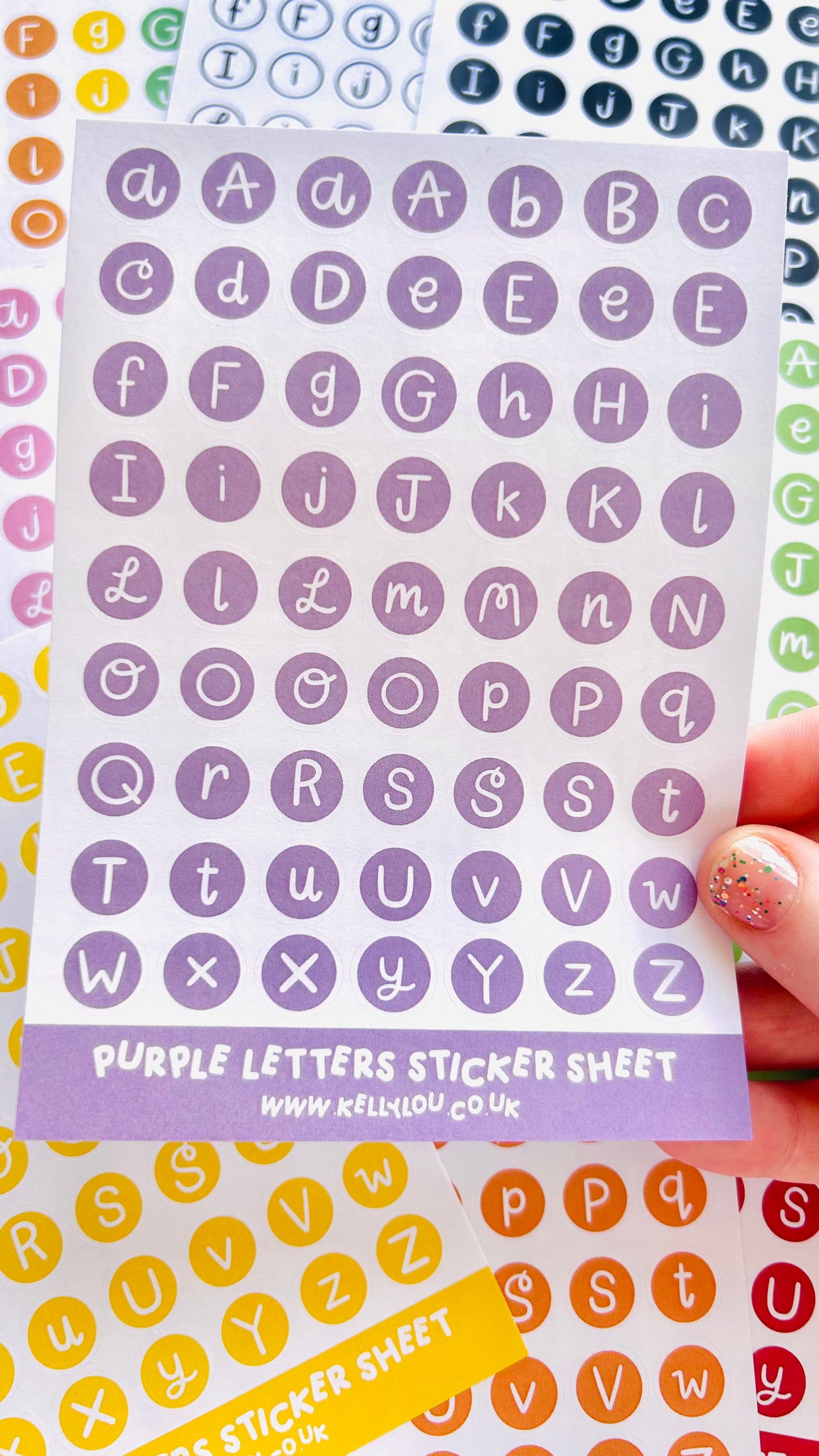 Alphabet Letters - Deco Stickers Sheet