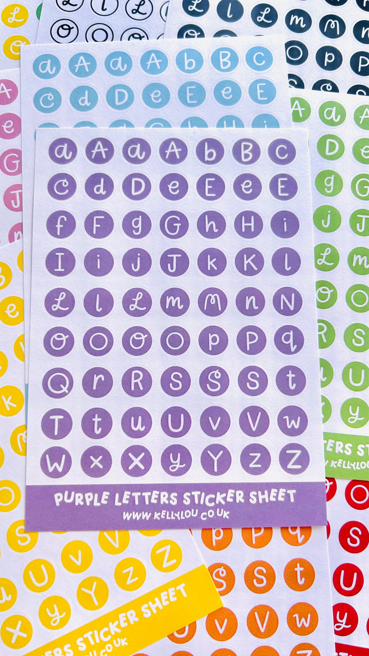 Alphabet Letters - Deco Stickers Sheet