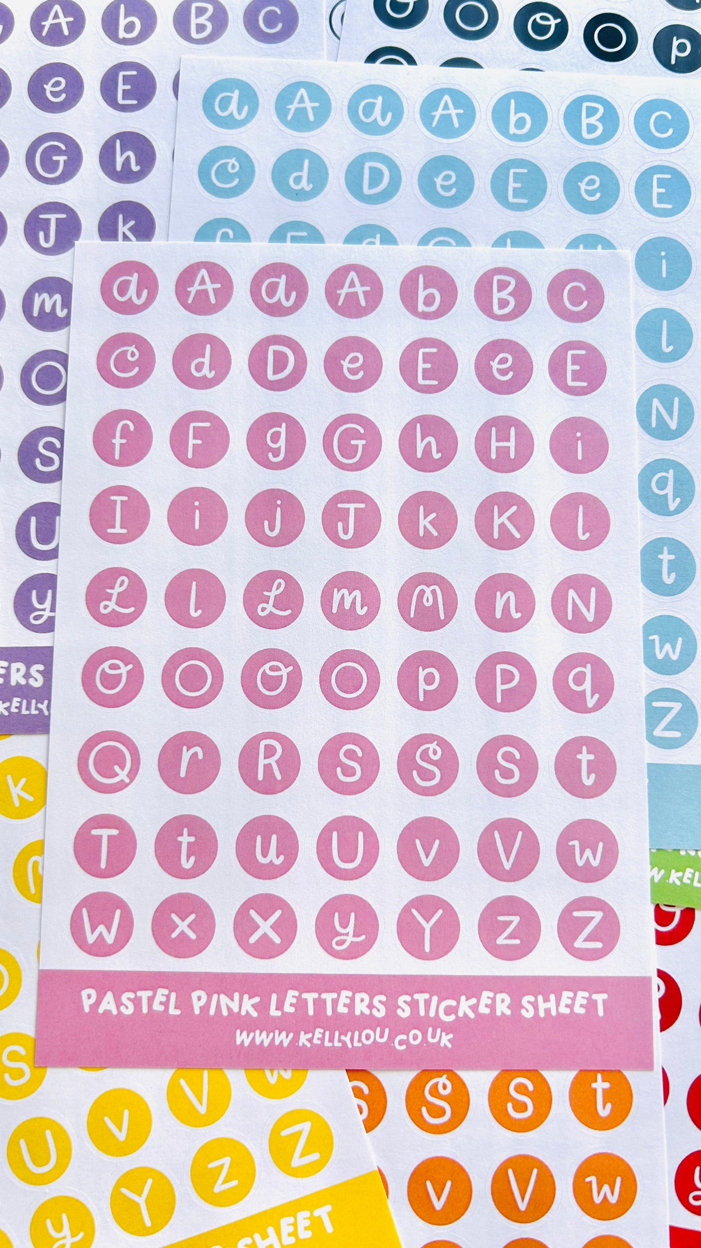 Alphabet Letters - Deco Stickers Sheet