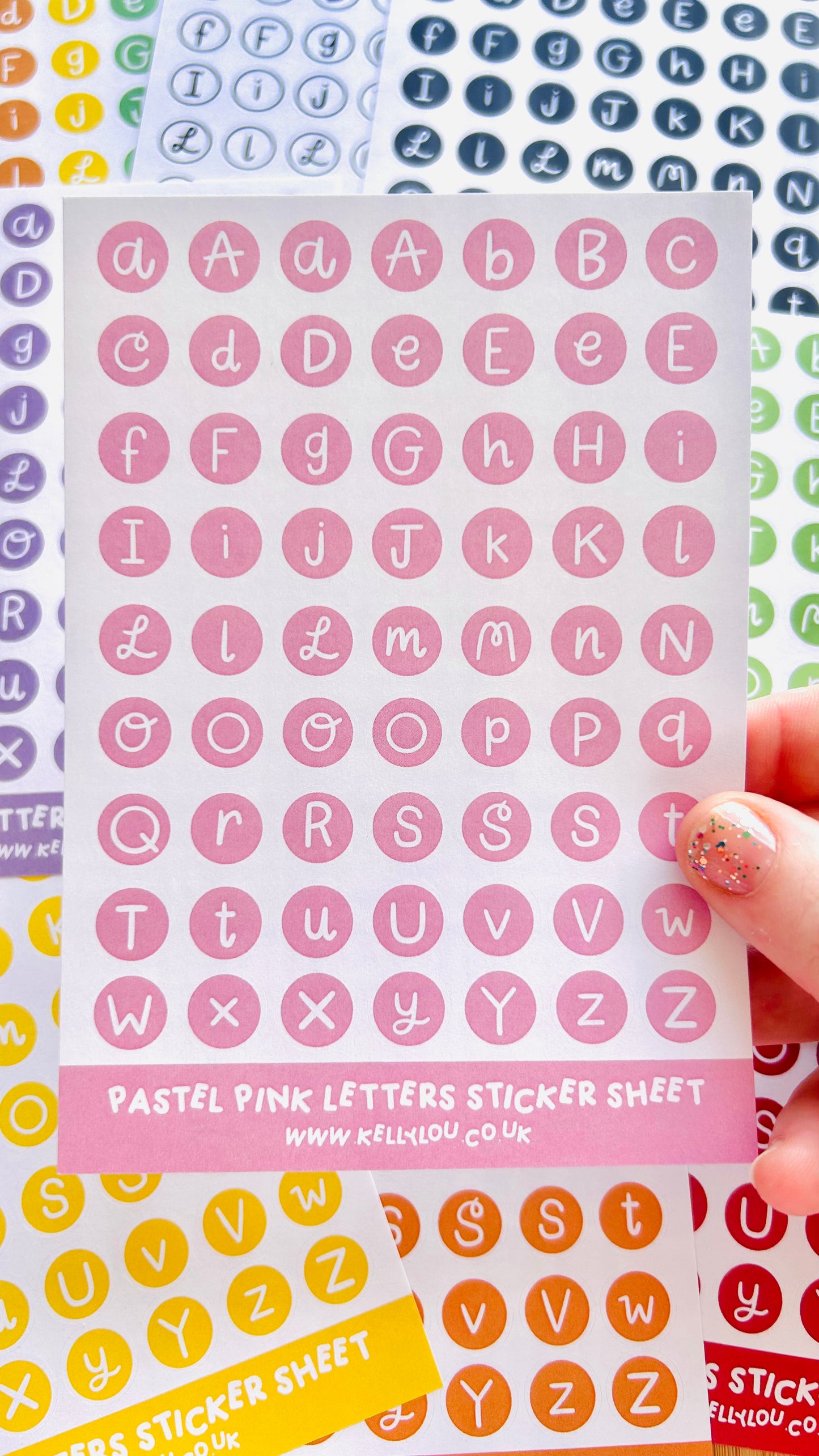 Alphabet Letters - Deco Stickers Sheet