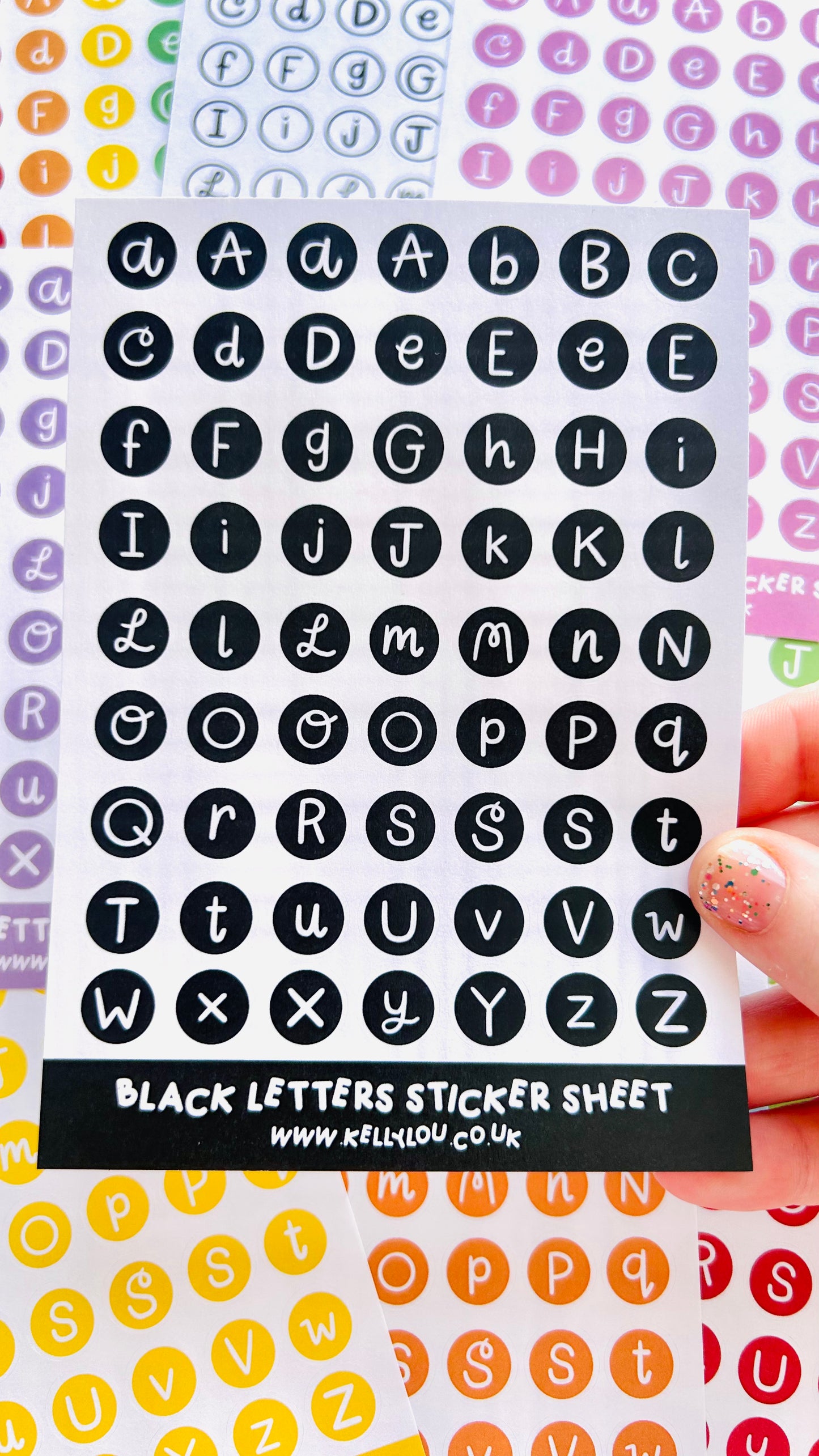 Alphabet Letters - Deco Stickers Sheet