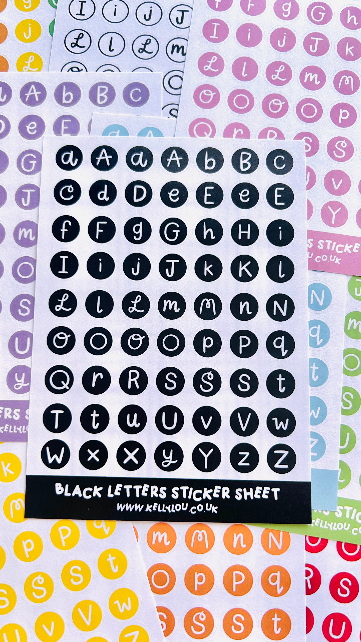Alphabet Letters - Deco Stickers Sheet