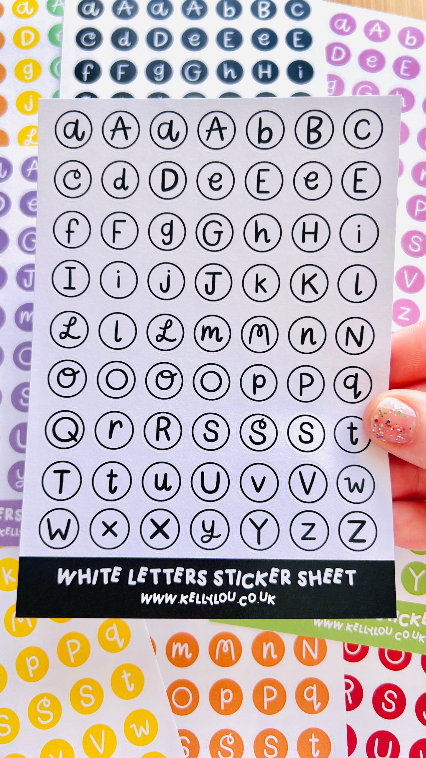 Alphabet Letters - Deco Stickers Sheet