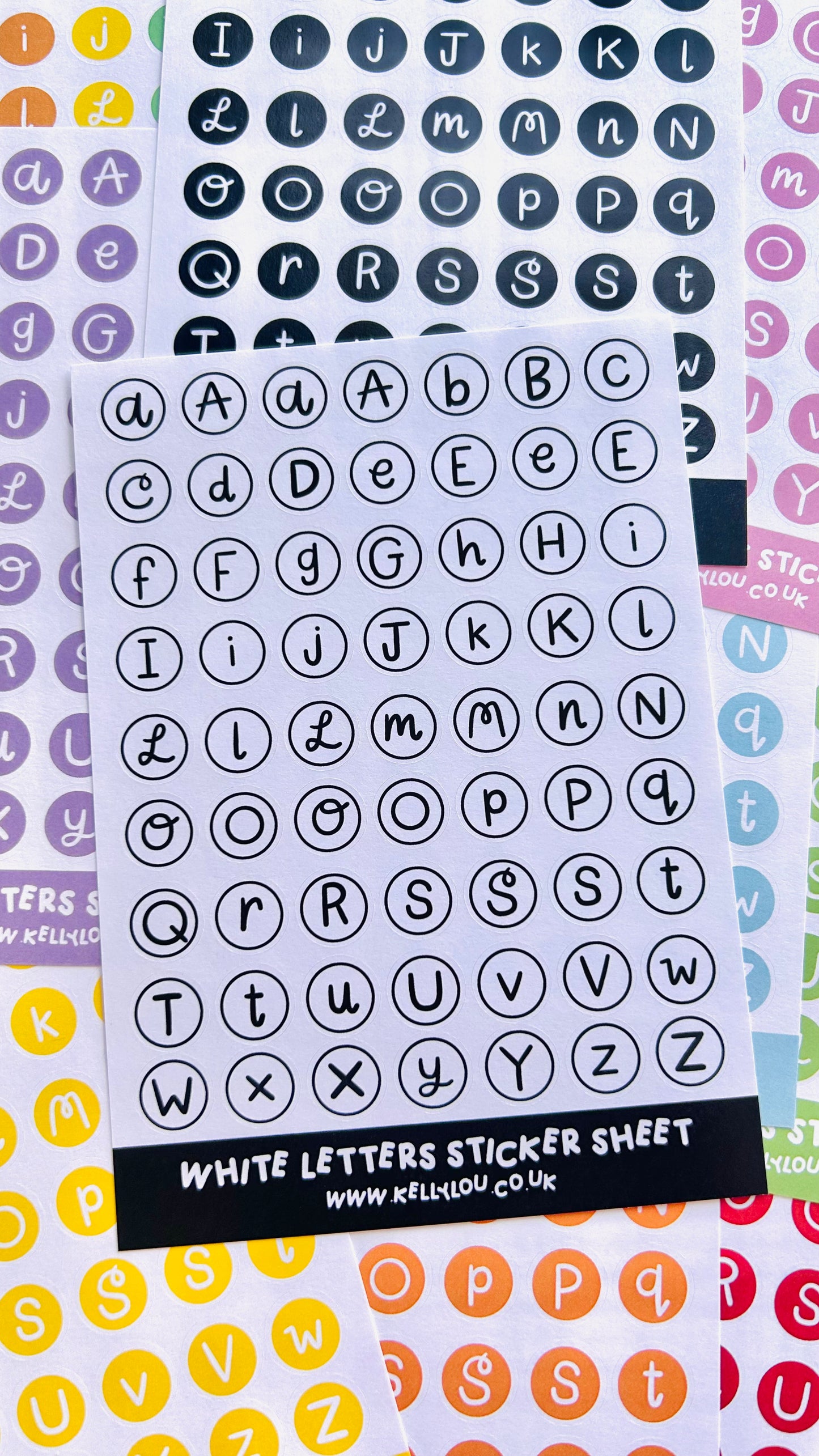 Alphabet Letters - Deco Stickers Sheet